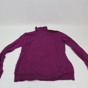 Worthington Sweater Womens Large Purple Turtleneck Long Sleeve Pullover Knit Top
